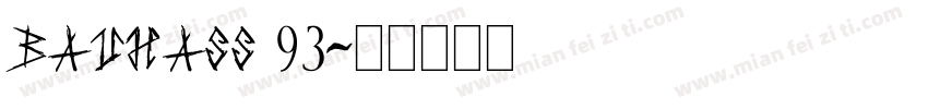 Bauhass 93字体转换